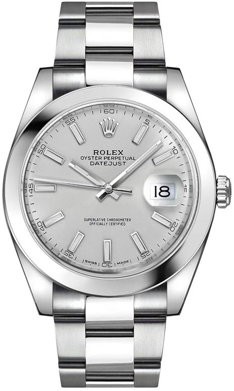 silver rolex mens